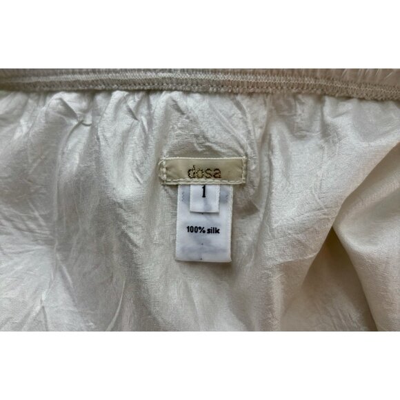 Dosa 100% Silk Ruffle Slip  Skirt Sz Small (Sz 1) - Picture 7 of 7